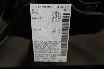 2026 Nissan Altima SV