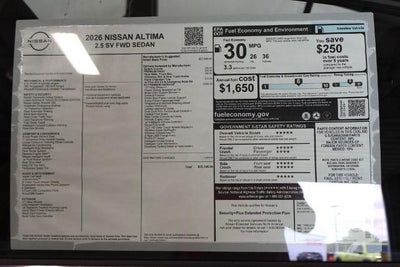 2026 Nissan Altima SV