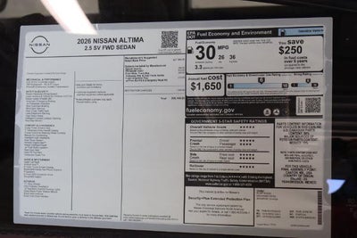 2026 Nissan Altima SV