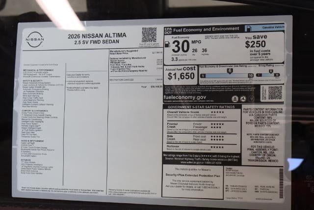 2026 Nissan Altima SV