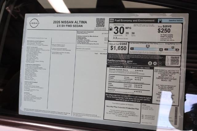 2026 Nissan Altima SV