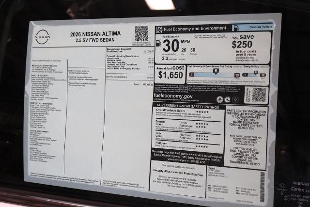 2026 Nissan Altima SV