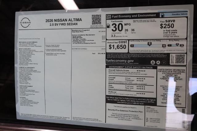 2026 Nissan Altima SV