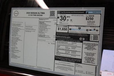2026 Nissan Altima SV