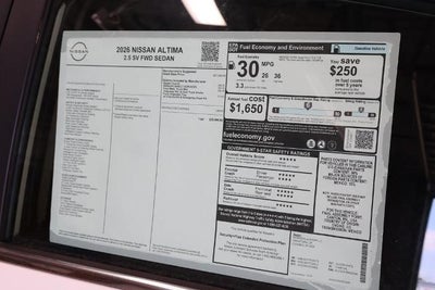 2026 Nissan Altima SV