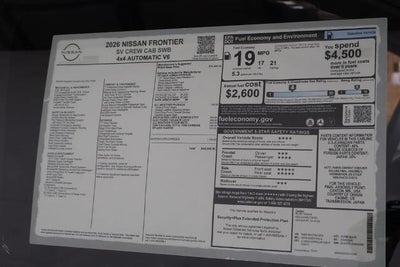 2026 Nissan Frontier SV
