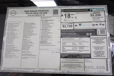 2026 Nissan Frontier PRO-4X w/R Package