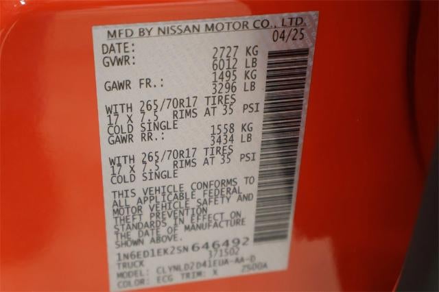 2025 Nissan Frontier PRO-4X