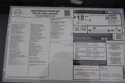 2026 Nissan Frontier PRO-4X