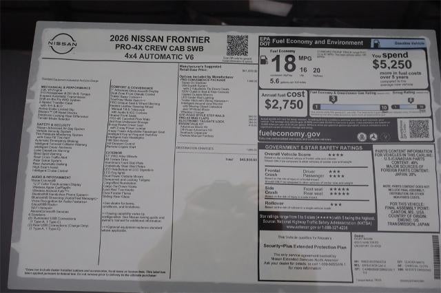 2026 Nissan Frontier PRO-4X