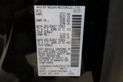 2026 Nissan Frontier SV