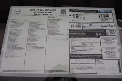 2026 Nissan Frontier SV