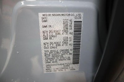 2026 Nissan Frontier SV