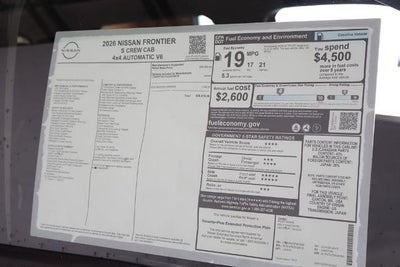 2026 Nissan Frontier S