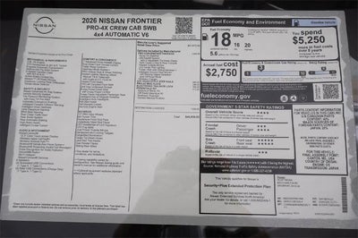 2026 Nissan Frontier PRO-4X