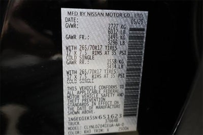 2025 Nissan Frontier PRO-4X