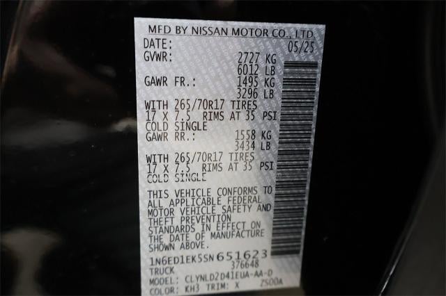 2025 Nissan Frontier PRO-4X