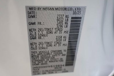 2026 Nissan Frontier PRO-4X