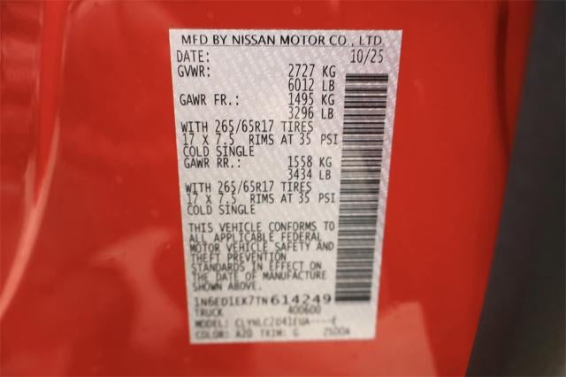 2026 Nissan Frontier SV