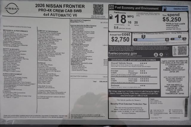 2026 Nissan Frontier PRO-4X