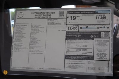 2027 Nissan Frontier SV