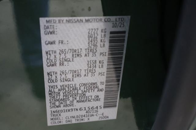 2026 Nissan Frontier PRO-4X