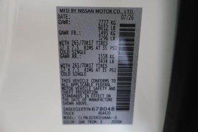 2026 Nissan Frontier PRO-4X