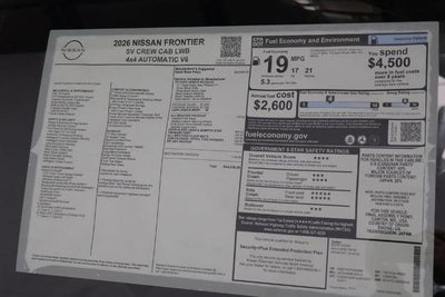2026 Nissan Frontier SV