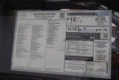 2026 Nissan Frontier PRO-4X