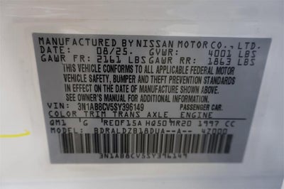 2025 Nissan Sentra SV