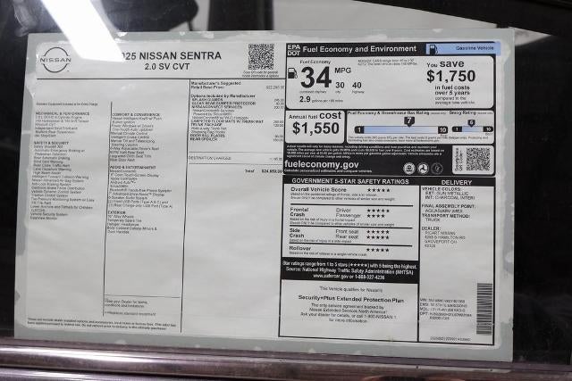 2025 Nissan Sentra SV