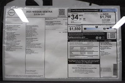 2025 Nissan Sentra SV