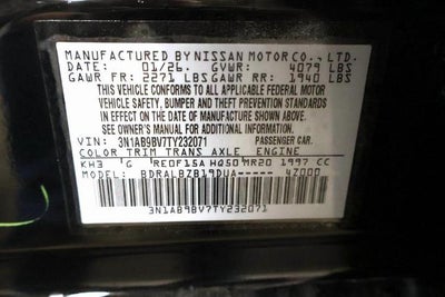 2026 Nissan Sentra S