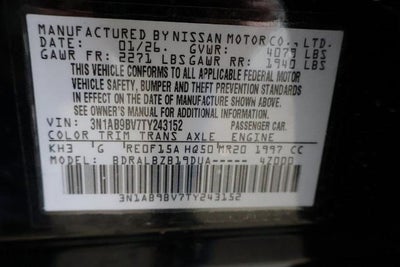 2026 Nissan Sentra S