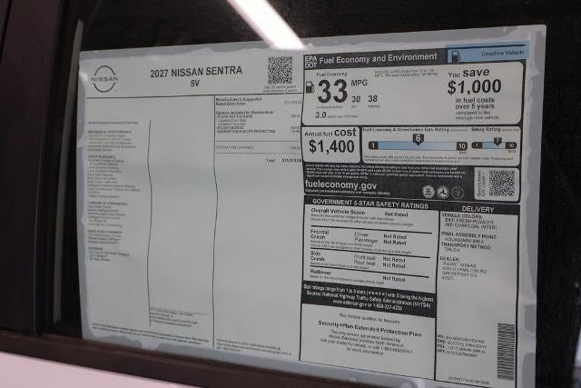 2027 Nissan Sentra SV