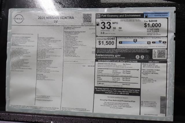 2026 Nissan Sentra SV