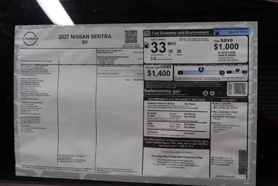 2027 Nissan Sentra SV