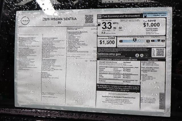 2026 Nissan Sentra SV