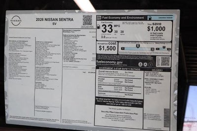 2026 Nissan Sentra SV
