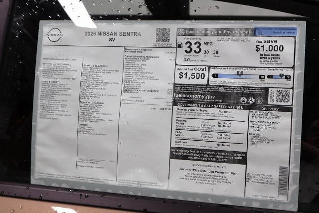 2026 Nissan Sentra SV