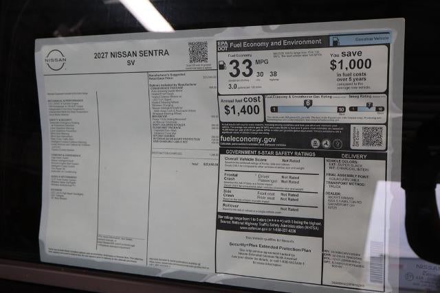 2027 Nissan Sentra SV