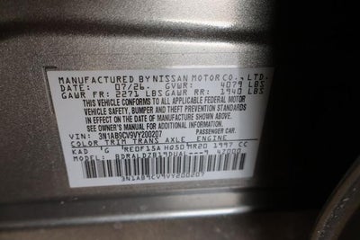 2027 Nissan Sentra SV