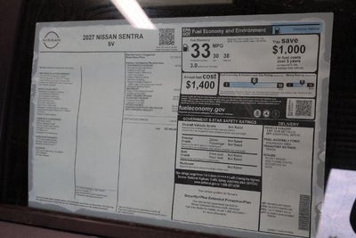 2027 Nissan Sentra SV