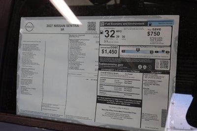 2027 Nissan Sentra SR