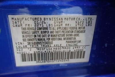 2026 Nissan Sentra SR