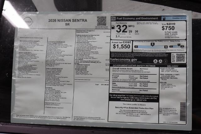 2026 Nissan Sentra SR