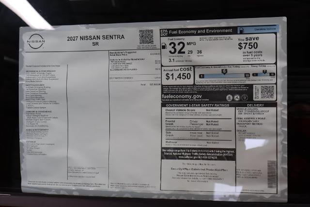 2027 Nissan Sentra SR