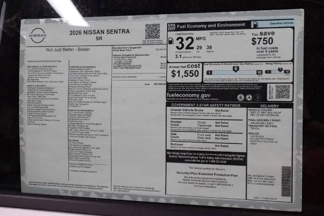 2026 Nissan Sentra SR