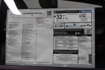 2026 Nissan Sentra SL