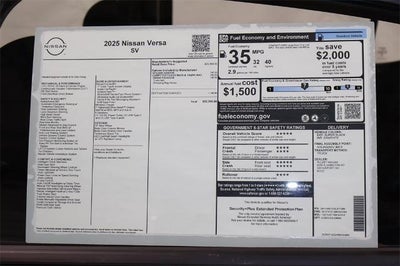 2025 Nissan Versa SV